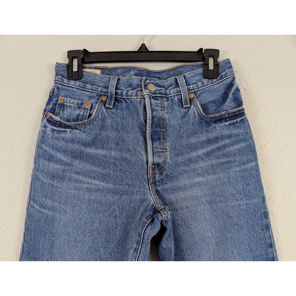 Levi's 501 90s Women's Jeans sz 25/27 button fly distressed 100% cotton 1225 - Picture 2 of 9